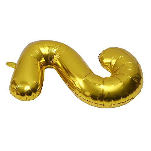 ERINGOGO 1 Stück Zahlenballon Willkommen Party Dekorationen Luftballons in Pastellfarben große Luftballons hochzeitsdeko Feier Ballon Ballondekoration Ballon -Kits Aluminiumfolie Golden von ERINGOGO