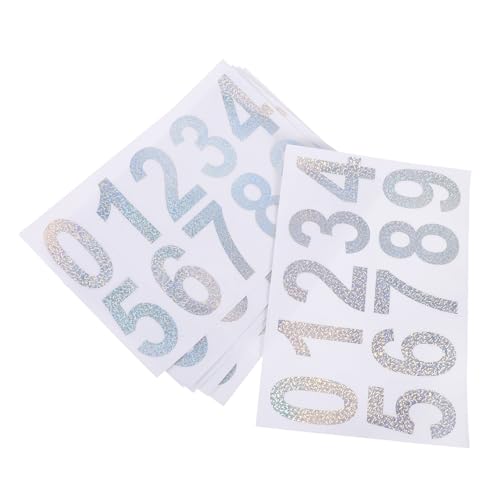 ERINGOGO 10 Sets Briefkastenaufkleber Reflektierende Wasserdichte Briefkastennummernaufkleber Briefkastennummern Hausadressennummern Für Den Außenbereich Nummernaufkleber von ERINGOGO
