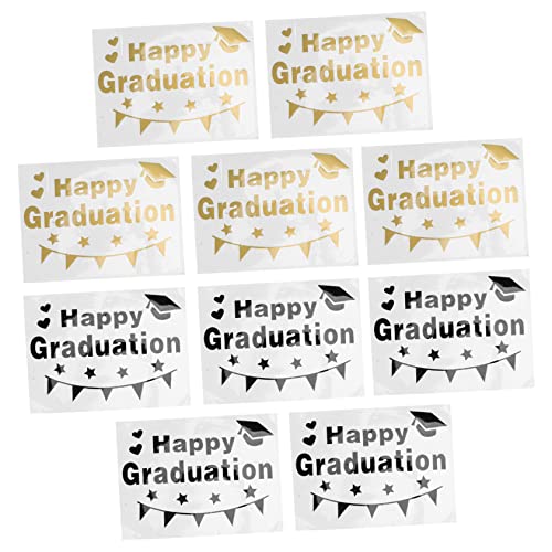 ERINGOGO 10er-Pack PVC-ballonaufkleber Aufkleber Für Abschlussfeiern Dekoratives Aufkleberset Für Ballondekor Schulveranstaltungen Kindergartenfeiern ERINGOGO 10er-Pack PVC-ballonaufkleber Aufkleber Für Abschlussfeiern Dekoratives Aufkleberset Für Ballondekor Schulveranstaltungen Kindergartenfeiern von ERINGOGO