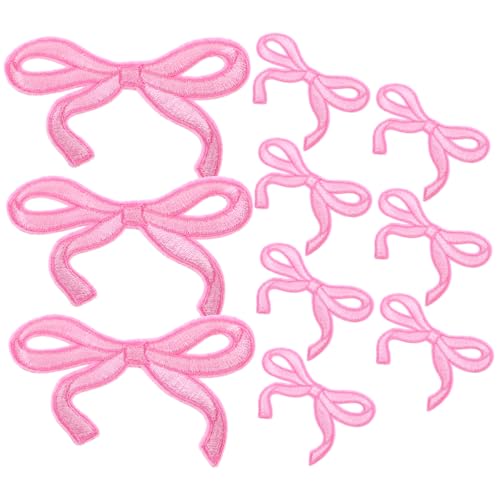 ERINGOGO 10 Stück Bügelflicken Schleifen Stickerei Applikationen zum Aufbügeln Kleine Rosa Aufnäher für Jacken Jeans Hüte DIY Kleidung und Rucksäcke Niedliche Schleifen Patches zum ERINGOGO 10 Stück Bügelflicken Schleifen Stickerei Applikationen zum Aufbügeln Kleine Rosa Aufnäher für Jacken Jeans Hüte DIY Kleidung und Rucksäcke Niedliche Schleifen Patches zum von ERINGOGO