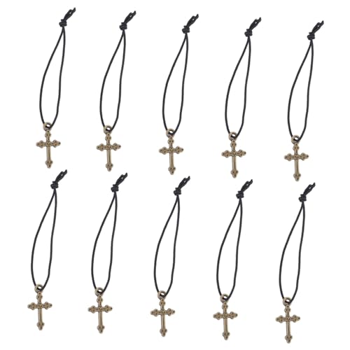 ERINGOGO 10 Stück Cross Halskettenmodell Weiß Gold Anhänger Kind Kreuz Halskette Frauen Reiz Puppenschmuck Puppe Schlüsselbeinkette Dress-Game-Accessoire Puppe Halskette Metall ERINGOGO 10 Stück Cross Halskettenmodell Weiß Gold Anhänger Kind Kreuz Halskette Frauen Reiz Puppenschmuck Puppe Schlüsselbeinkette Dress-Game-Accessoire Puppe Halskette Metall von ERINGOGO