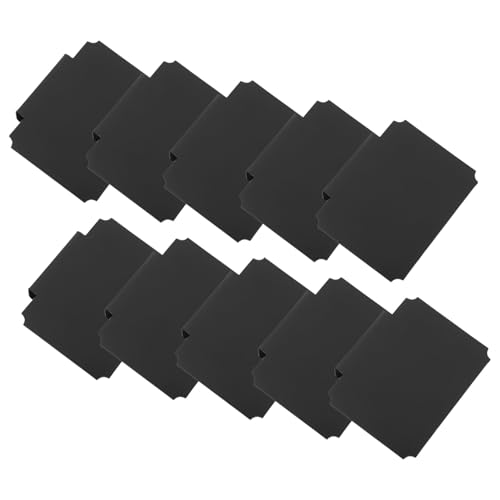 ERINGOGO 10 Stück Etiketten mit kleiner Tafel Name Speisekammer-Organisationsetiketten löschbar Etikettenhalter für Supermärkte Etiketten für Lagerregale Mini-Kreidetafel-Clips PVC Schwarz von ERINGOGO