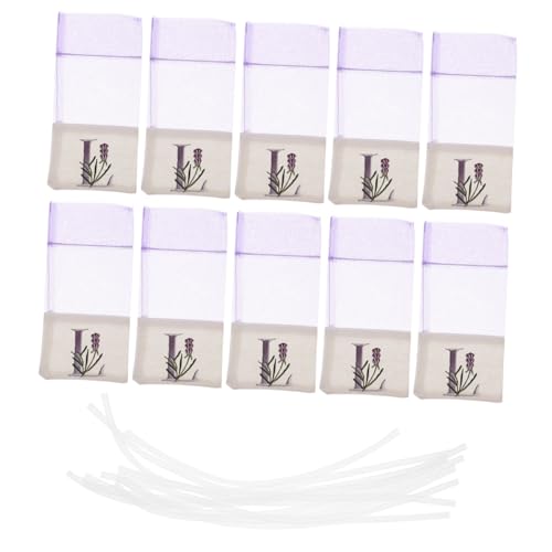ERINGOGO 10 Stück Leere Lavendelsäckchen Aromatherapie Duftbeutel aus Netzstoff für Schrank und Frischer Duft für Zuhause und Auto Verpackung für von ERINGOGO