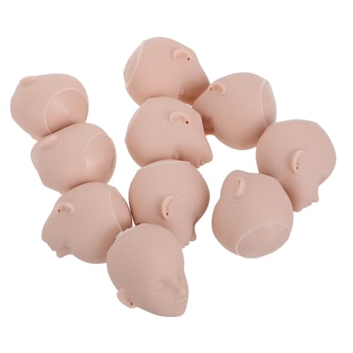 ERINGOGO 10 Stück Make-up-puppenkopf DIY Puppen-Make-up-Kopf Schaufensterpuppenkopf Für Make-up-übungen Üben Sie Das Schminken Von Puppenköpfen Make-up-übungsgesicht Plastik von ERINGOGO