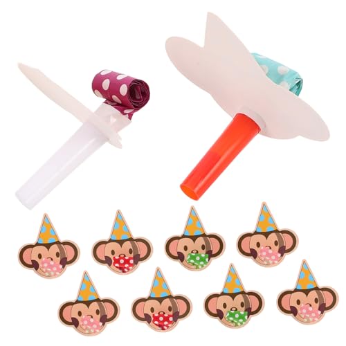 ERINGOGO 10 Stück Party Requisitenpfeifen Party Krachmacher Silvester Partyzubehör Blashorn Geräuschmacher Partypfeifen Kinderpfeifen Halloween Pfeifen Pfeifen Für Erwachsene von ERINGOGO