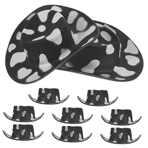 ERINGOGO 10 Stück Puppenhaus Dekohut Cowboyhut Mini Cowboy Kleine Hüte Mini Cowgirlhut Puppenhüte Für Partys Zarte Hüte Partydekorationen Puppen Ankleide Katzen Minihüte Aus von ERINGOGO
