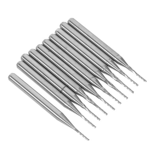 ERINGOGO 10 Stück Teiliges Cnc Hartmetall Wolframstahl Fräsköpfe mit Schaft für Präzises Gravieren Holz Metall Kunststoff und Pcb-leiterplatten von ERINGOGO