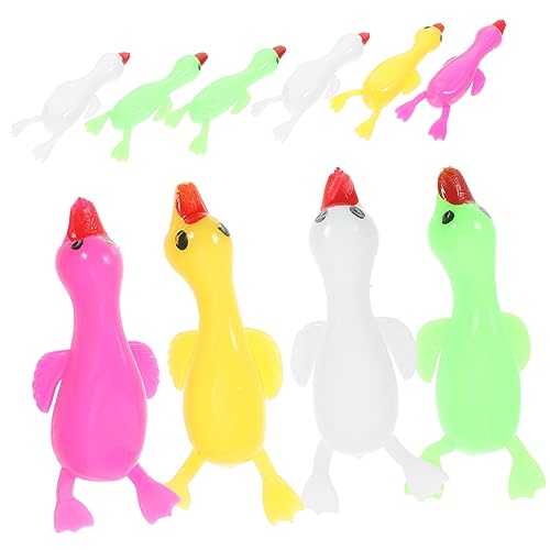 ERINGOGO 10 Stück Teiliges Elastisches Finger Weißer Gans Wiederverwendbares Stressabbau Prank für Erwachsene Partyspaß von ERINGOGO