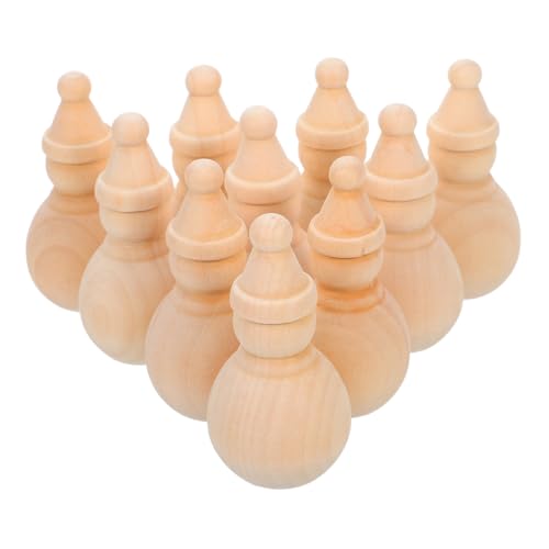 ERINGOGO 10 Stück Teiliges Natürliche Holz Peg Puppen Schneemannfiguren zum Bemalen Robuste Diy Holzfiguren für Weihnachtsbasteln Umweltfreundliche Mini Holzpuppen für Gruppenaktivitäten ERINGOGO 10 Stück Teiliges Natürliche Holz Peg Puppen Schneemannfiguren zum Bemalen Robuste Diy Holzfiguren für Weihnachtsbasteln Umweltfreundliche Mini Holzpuppen für Gruppenaktivitäten von ERINGOGO