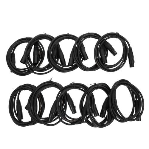 ERINGOGO 10 Stück Teiliges Poliges Dmx Signal Kabel für Bühnenbeleuchtung Xlr Stecker Flexibel Robust Geeignet für Moving Head Par Light Dj Equipment Schwarz ERINGOGO 10 Stück Teiliges Poliges Dmx Signal Kabel für Bühnenbeleuchtung Xlr Stecker Flexibel Robust Geeignet für Moving Head Par Light Dj Equipment Schwarz von ERINGOGO