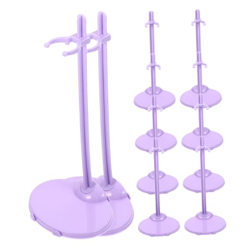 ERINGOGO 10 Stück Teiliges Puppenständer Stabiler Halter für Figuren und Actionfiguren für Heim und Shop Displays Kreatives Design Sanftem Platzsparend und Leicht zu Transportieren von ERINGOGO