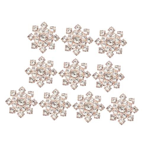 ERINGOGO 10 Stück Teiliges Rhinestone Blumen Dekorationen für DIY Schmuck Handgemachte Ohrringe und Broschen Elegantes Zubehör Roségold für Kreative Schmuckliebhaber ERINGOGO 10 Stück Teiliges Rhinestone Blumen Dekorationen für DIY Schmuck Handgemachte Ohrringe und Broschen Elegantes Zubehör Roségold für Kreative Schmuckliebhaber von ERINGOGO