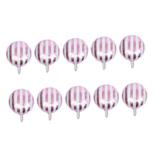 ERINGOGO 10 Stück Teiliges Runde Aluminiumfolie Luftballons in Candy Farben Gestreift Robust und Reißfest Deko für Geburtstag Hochzeit und Partyfeiern ERINGOGO 10 Stück Teiliges Runde Aluminiumfolie Luftballons in Candy Farben Gestreift Robust und Reißfest Deko für Geburtstag Hochzeit und Partyfeiern von ERINGOGO