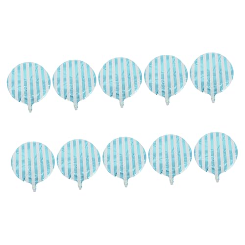 ERINGOGO 10 Stück Teiliges Runde Gestreifte Ballons aus Aluminiumfolie Candyfarbene Partydekoration für Geburtstage und Babypartys Reißfest und Langlebig Festliche Folienballons für DIY ERINGOGO 10 Stück Teiliges Runde Gestreifte Ballons aus Aluminiumfolie Candyfarbene Partydekoration für Geburtstage und Babypartys Reißfest und Langlebig Festliche Folienballons für DIY von ERINGOGO