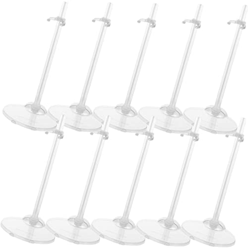 ERINGOGO 10 Stück Teiliges Transparentes Puppenständer aus Kunststoff Stabile Displayhalter für Puppen Klare Figurenhalter für Regal und Tisch Puppenpräsentationszubehör ERINGOGO 10 Stück Teiliges Transparentes Puppenständer aus Kunststoff Stabile Displayhalter für Puppen Klare Figurenhalter für Regal und Tisch Puppenpräsentationszubehör von ERINGOGO