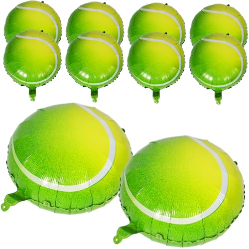 ERINGOGO 10 Stück Tennisballon Tennisparty Gelb Tennisfolie Babyparty -dekorationen Sortiert Gold Sportfolienballon Für Thematisiert Blau Jumbo Farben Green Aluminiumfolie ERINGOGO 10 Stück Tennisballon Tennisparty Gelb Tennisfolie Babyparty -dekorationen Sortiert Gold Sportfolienballon Für Thematisiert Blau Jumbo Farben Green Aluminiumfolie von ERINGOGO