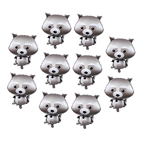 ERINGOGO 10 Stück Tierballons Waschbär Cartoon Ballons Tierfolienballons Süße Dekorationen Geburtstagspfote Lustige Ballons Aluminiumfolienballons Ballondekor Aluminiumfolie Grau ERINGOGO 10 Stück Tierballons Waschbär Cartoon Ballons Tierfolienballons Süße Dekorationen Geburtstagspfote Lustige Ballons Aluminiumfolienballons Ballondekor Aluminiumfolie Grau von ERINGOGO