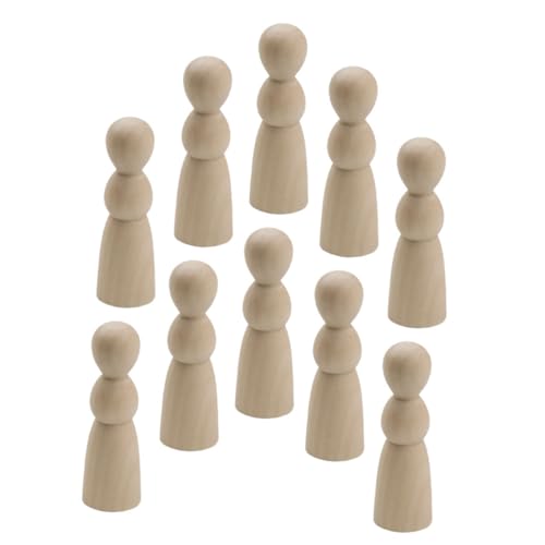 ERINGOGO 10 Stück Unvollendete Holzpuppen Diy Malset für Holzfiguren zum Bemalen und Dekorieren Kreative Bastelideen für Zuhause und Schule Holzspielzeug für Fantasievolles ERINGOGO 10 Stück Unvollendete Holzpuppen Diy Malset für Holzfiguren zum Bemalen und Dekorieren Kreative Bastelideen für Zuhause und Schule Holzspielzeug für Fantasievolles von ERINGOGO