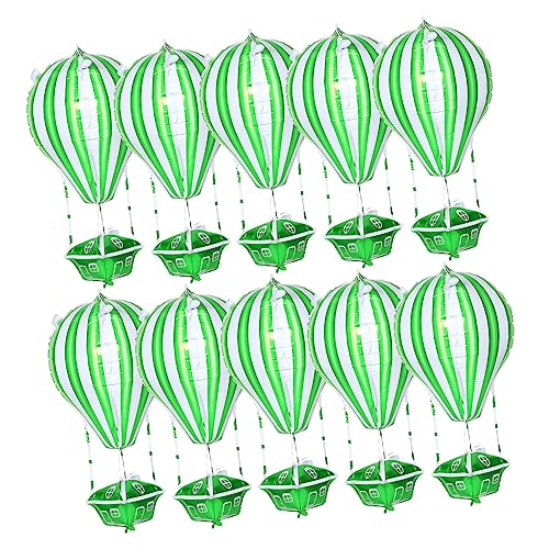 ERINGOGO 10 Stück Heißluftballons Für Geburtstagsfeiern Deko-luftballons Aus Aluminiumfolie ERINGOGO 10 Stück Heißluftballons Für Geburtstagsfeiern Deko-luftballons Aus Aluminiumfolie von ERINGOGO