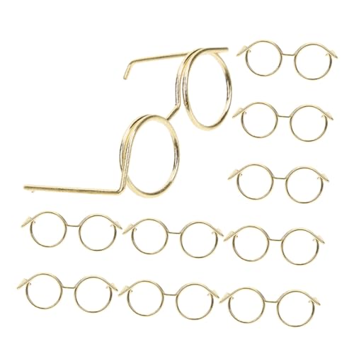 ERINGOGO 10 Stücke Puppe Gläser Stilvolle Mini Metall Brillen Für Puppe Ankleidespaß ERINGOGO 10 Stücke Puppe Gläser Stilvolle Mini Metall Brillen Für Puppe Ankleidespaß von ERINGOGO