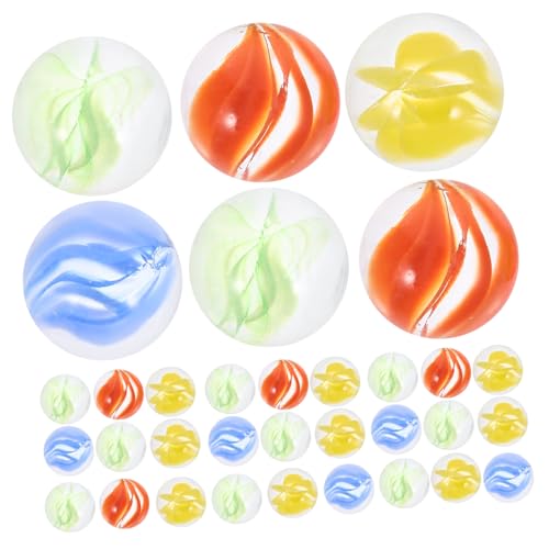 ERINGOGO 100 Stück Glasmurmeln Farbige Glasperlen für Deko Vasen Aquarium Garten Basteln Kreatives Geschenkidee von ERINGOGO