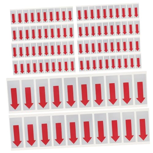 ERINGOGO 100 Stück Selbstklebende Etiketten für Sichere Versiegelung von Tüten Rot für Müllsäcke Umschläge Schutzfolien Einfach Anzuwenden Langlebig von ERINGOGO