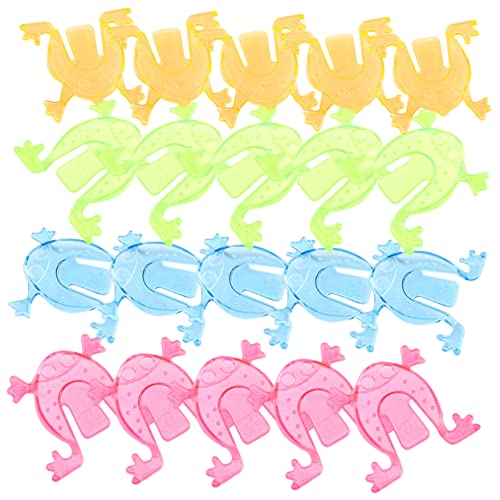 ERINGOGO 100 Stück Teiliges Frosch Mini Sprungspielzeug für Fingerdrückspielzeug Zufälligen Farben Drinnen und Draußen Stärkt die Eltern Junge Mädchen Bindung und Sorgt für von ERINGOGO