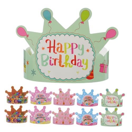 ERINGOGO 100 Stück Teiliges Papierkronen Geburtstagskrone Partyhüte Kindergeburtstag Dekorationen Vielseitig für Mädchen Jungen Partyzubehör ERINGOGO 100 Stück Teiliges Papierkronen Geburtstagskrone Partyhüte Kindergeburtstag Dekorationen Vielseitig für Mädchen Jungen Partyzubehör von ERINGOGO