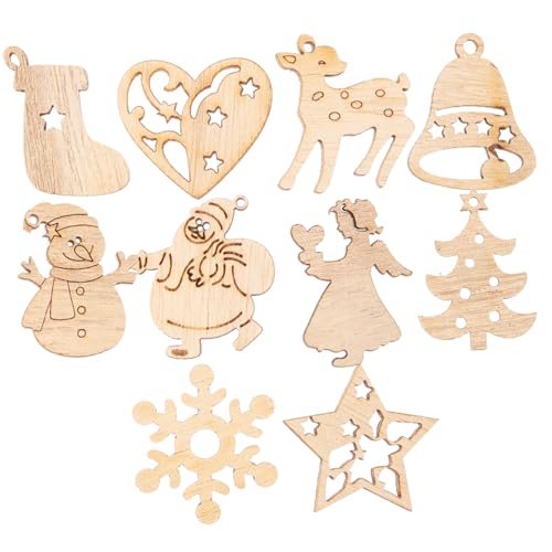 ERINGOGO 100 Stück Teiliges Unbemalte Holzanhänger Weihnachtsdeko Glatte Holzscheiben zum Bemalen und Basteln Vielseitige DIY Christbaumschmuck Anhänger für Tisch und Baumschmuck Natürliche ERINGOGO 100 Stück Teiliges Unbemalte Holzanhänger Weihnachtsdeko Glatte Holzscheiben zum Bemalen und Basteln Vielseitige DIY Christbaumschmuck Anhänger für Tisch und Baumschmuck Natürliche von ERINGOGO