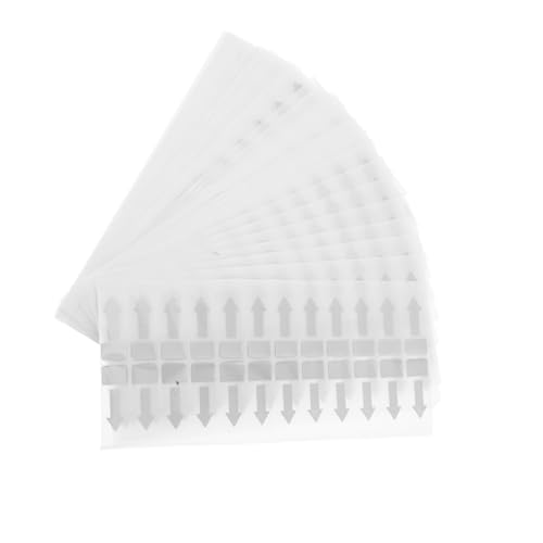 ERINGOGO 1000 Stück Pack Siegel Etiketten Selbstklebend Robuste Klebekraft Für Verpackung Müllbeutel Umschläge Anleitungssiegel Fixieraufkleber Transparent Rot von ERINGOGO