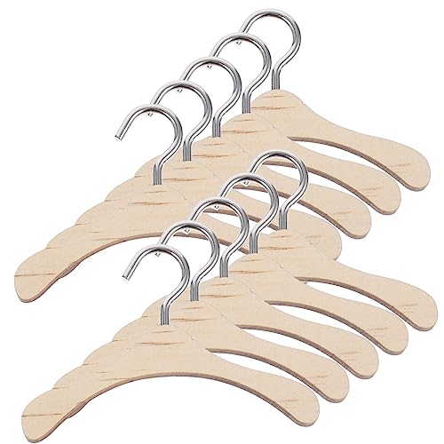 ERINGOGO 10Stücke Holz Kleiderbügel für Puppen Puppenzubehör aus Hochwertigem Material zum Aufhängen und Organisieren von Kleidung Puppenhäusern für Kreative ERINGOGO 10Stücke Holz Kleiderbügel für Puppen Puppenzubehör aus Hochwertigem Material zum Aufhängen und Organisieren von Kleidung Puppenhäusern für Kreative von ERINGOGO