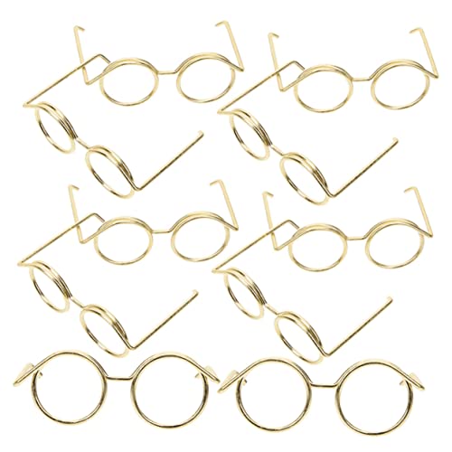 ERINGOGO 10Stücke Puppenbrillen Aus Brille Für Puppen Runde Rahmenlose Gläser Klassisches Zubehör Für Puppen Mini Accessoire ERINGOGO 10Stücke Puppenbrillen Aus Brille Für Puppen Runde Rahmenlose Gläser Klassisches Zubehör Für Puppen Mini Accessoire von ERINGOGO