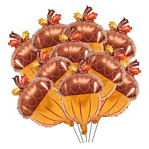 ERINGOGO 10Stücke Teiliges Aluminium Folienballons Kiefernnadel Form für Thanksgiving Party Dekoration Herbstliche Luftballons für Unvergessliche Feiern und Kreative Raumgestaltung ERINGOGO 10Stücke Teiliges Aluminium Folienballons Kiefernnadel Form für Thanksgiving Party Dekoration Herbstliche Luftballons für Unvergessliche Feiern und Kreative Raumgestaltung von ERINGOGO