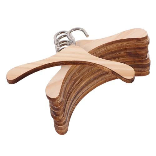 ERINGOGO 10cm Holz Kleiderbügel Set Puppen Und Kleidung Kleiderbügel Puppen Kleiderbügel Holz Kleiderbügel Puppe Zubehör Kleiderbügel Kit von ERINGOGO