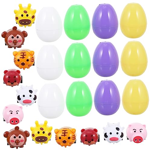 ERINGOGO 12 Sets Für Kleinkinder Für Eierspielzeug Kinderspielzeug Eierverpackungsboxen Osterspielzeug Osterbedarf Gefüllte Ostereier Eierboxen Bunter Kunststoff ERINGOGO 12 Sets Für Kleinkinder Für Eierspielzeug Kinderspielzeug Eierverpackungsboxen Osterspielzeug Osterbedarf Gefüllte Ostereier Eierboxen Bunter Kunststoff von ERINGOGO