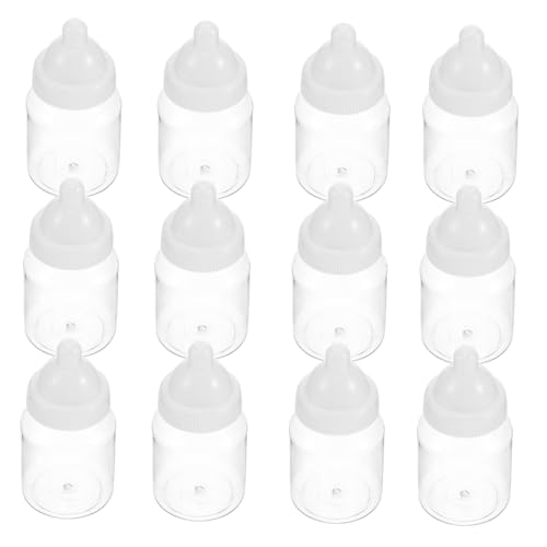 ERINGOGO 12 Stück Boxen Süßigkeiten Box Babyflasche Pralinen Plätzchen Flaschenspiel Für Die Babyparty Bonbonschachteln Gastgeschenke Für Die Babyparty Weiß Plastik von ERINGOGO