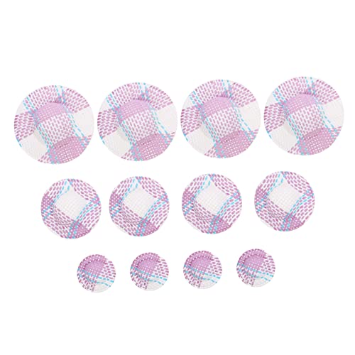 ERINGOGO 12 Stück Bunt Gestreifte Mütze Mini Sonnenhut Mini Mütze Mini Streifenmütze Puppenkleidungshut Mini Kappe Mini Puppenhut Miniatur Puppenhauszubehör Winzige Partyhüte von ERINGOGO