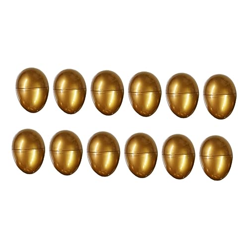 ERINGOGO 12stücke Goldene Eier Spielzeugboxen Für Ostern Dekorative Eierbehälter Gefüllt Mit Überraschungen Für Ostereiersuche Und Kinderpartys ERINGOGO 12stücke Goldene Eier Spielzeugboxen Für Ostern Dekorative Eierbehälter Gefüllt Mit Überraschungen Für Ostereiersuche Und Kinderpartys von ERINGOGO