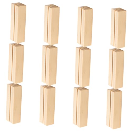 ERINGOGO 12 Stück Holz Kartenhalter Rechteckig mit Breitem Schlitz für Fotos Memo Notizen Tischdekoration Büro Zuhause ERINGOGO 12 Stück Holz Kartenhalter Rechteckig mit Breitem Schlitz für Fotos Memo Notizen Tischdekoration Büro Zuhause von ERINGOGO