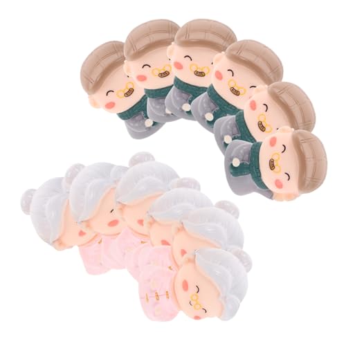 ERINGOGO 12 Stück Jubiläumskuchen -ornamente Paar Skulpturen Mini -statue -dekor Braut Und Bräutigam -kuchen -toper Paar Figur Cartoon-kuchen-topper Ältere Figuren Umarmungsfigur Harz von ERINGOGO