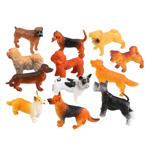 ERINGOGO 12 Stück Mini -Hundespielzeug Simulation von Tierornamenten Miniatur-Welpenfiguren Welpenfiguren-Spielset aus Kunststoff Mini-Hundestatue Tischdekoration für Welpen Plastik ERINGOGO 12 Stück Mini -Hundespielzeug Simulation von Tierornamenten Miniatur-Welpenfiguren Welpenfiguren-Spielset aus Kunststoff Mini-Hundestatue Tischdekoration für Welpen Plastik von ERINGOGO