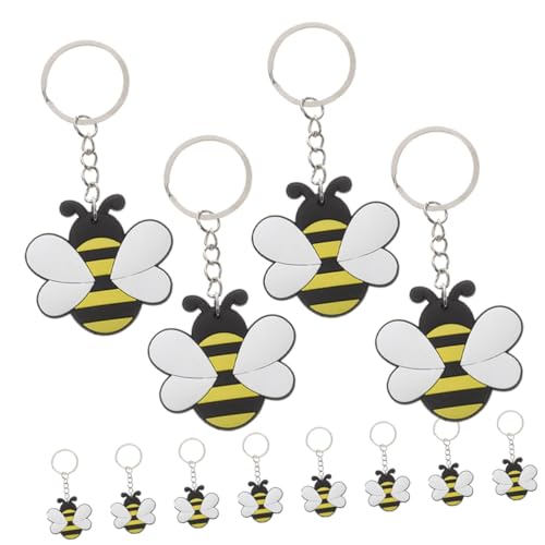 ERINGOGO 12 Stück Teiliges Cartoon Bienen Schlüsselanhänger aus Metall und PVC Langlebiger Kreativer Anhänger Dekorativ für Schlüssel Auto Tasche Süßes Geschenk für Familie und Freunde ERINGOGO 12 Stück Teiliges Cartoon Bienen Schlüsselanhänger aus Metall und PVC Langlebiger Kreativer Anhänger Dekorativ für Schlüssel Auto Tasche Süßes Geschenk für Familie und Freunde von ERINGOGO