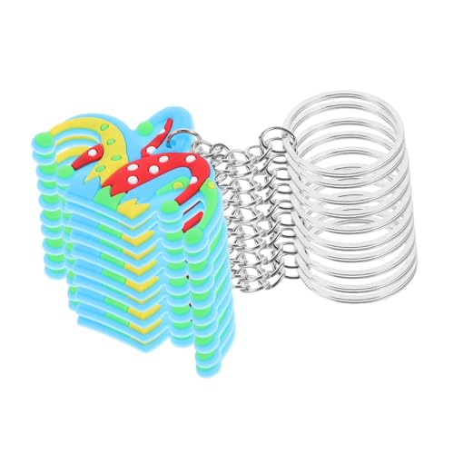 ERINGOGO 12 Stück Teiliges Clown Hut Schlüsselanhänger aus Leichtem Verschleißfestem Material Niedliche Figur Anhänger für Taschen und Schlüssel als Partygeschenk und Dekoratives Accessoire von ERINGOGO
