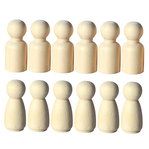 ERINGOGO 12 Stück Teiliges DIY Holzpuppen Mini Holzfiguren für Sandtisch Dekoration Bemalbare Figuren für Bastelspielzeug Kreative Holzmodelle für Puppenhaus und ERINGOGO 12 Stück Teiliges DIY Holzpuppen Mini Holzfiguren für Sandtisch Dekoration Bemalbare Figuren für Bastelspielzeug Kreative Holzmodelle für Puppenhaus und von ERINGOGO