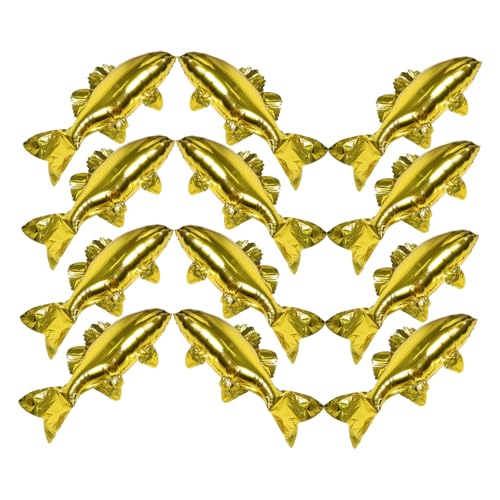 ERINGOGO 12 Stück Teiliges Goldfisch Folienballons Große Fischförmige Luftballons aus Aluminiumfolie für Kindergeburtstag Tropische Strand und Meeresthema Partydekoration Langlebig und ERINGOGO 12 Stück Teiliges Goldfisch Folienballons Große Fischförmige Luftballons aus Aluminiumfolie für Kindergeburtstag Tropische Strand und Meeresthema Partydekoration Langlebig und von ERINGOGO