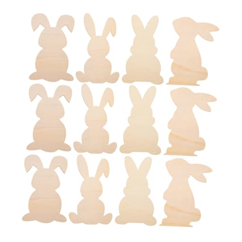 ERINGOGO 12 Stück Teiliges Große Osterhasen Holzrohlinge Unbehandelte Holzscheiben Hasenform Naturbelassenes Holz zum Bemalen DIY Osterdekoration Bastelmaterial für Kreative Osterprojekte ERINGOGO 12 Stück Teiliges Große Osterhasen Holzrohlinge Unbehandelte Holzscheiben Hasenform Naturbelassenes Holz zum Bemalen DIY Osterdekoration Bastelmaterial für Kreative Osterprojekte von ERINGOGO