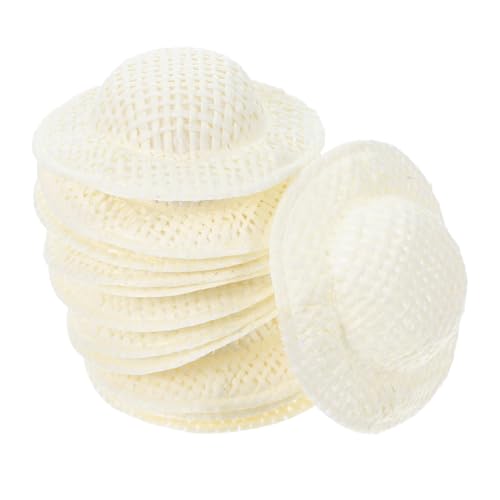 ERINGOGO 12 Stück Teiliges Miniatur Gewebte Puppenhüte Kleine Papierbasierte Hüte Handgefertigte Mini Hüte für DIY Basteln Vielseitige Dekoration und Foto Requisite für Puppen von ERINGOGO