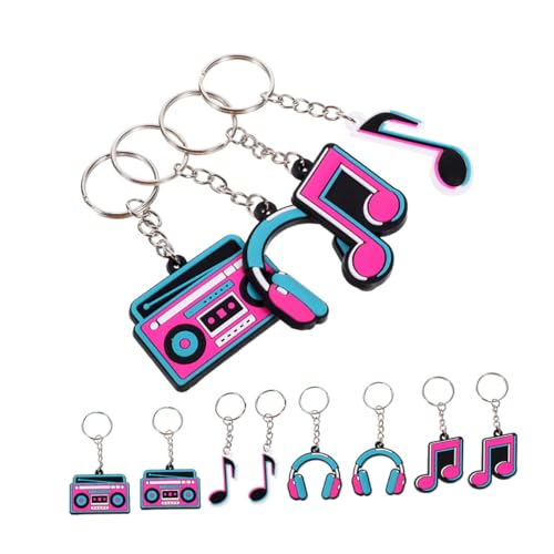 ERINGOGO 12 Stück Teiliges Musiknoten Schlüsselanhänger Set Retro Partygeschenke Bunte PVC Notenanhänger für Geburtstagsfeiern Musikfestivals Partydekorationen ERINGOGO 12 Stück Teiliges Musiknoten Schlüsselanhänger Set Retro Partygeschenke Bunte PVC Notenanhänger für Geburtstagsfeiern Musikfestivals Partydekorationen von ERINGOGO