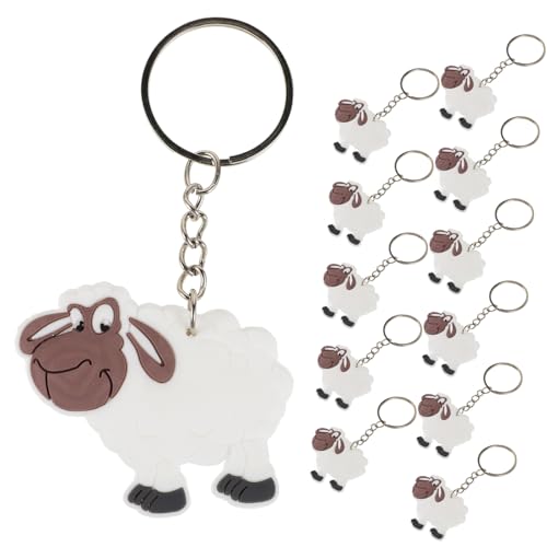 ERINGOGO 12 Stück Teiliges Schaf Schlüsselanhänger Süße Anhänger für Kinderpartys Handgefertigte Plüschtiere Tierische Deko für und Mitgebsel Charmante Schafform Schlüsselringe ERINGOGO 12 Stück Teiliges Schaf Schlüsselanhänger Süße Anhänger für Kinderpartys Handgefertigte Plüschtiere Tierische Deko für und Mitgebsel Charmante Schafform Schlüsselringe von ERINGOGO
