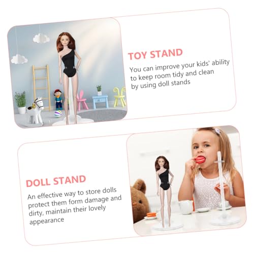 ERINGOGO 12 Stück Teiliges Transparentes Puppenständer Verstellbare Halterung für Puppenmodelle Stabile Displayhalterung für Schaufenster Regale und Fotoshootings Geeignet für Sammler und von ERINGOGO